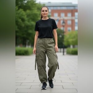 Garage Army Green Cargo Pant XS